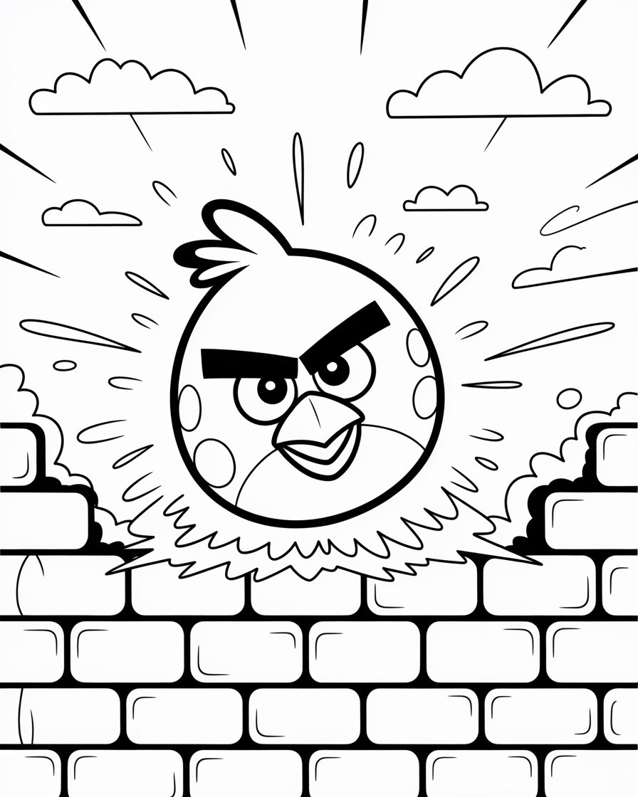 angry birds coloring pages