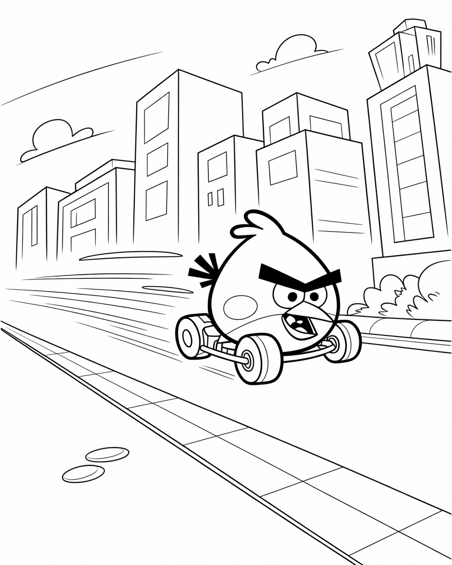 angry birds coloring pages