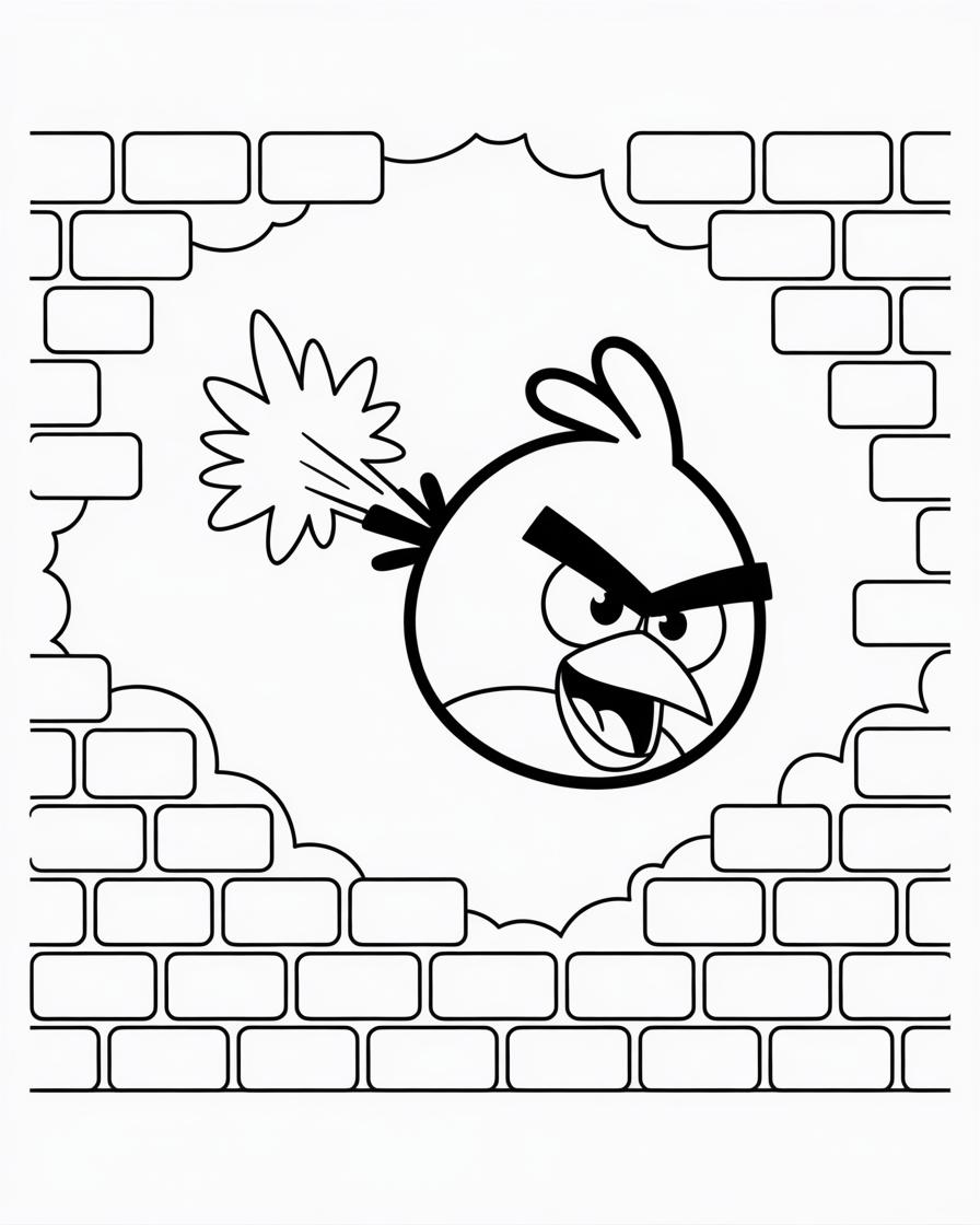 angry birds coloring pages