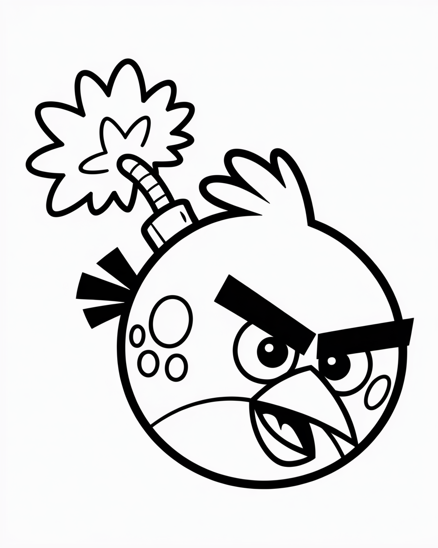 angry birds coloring pages