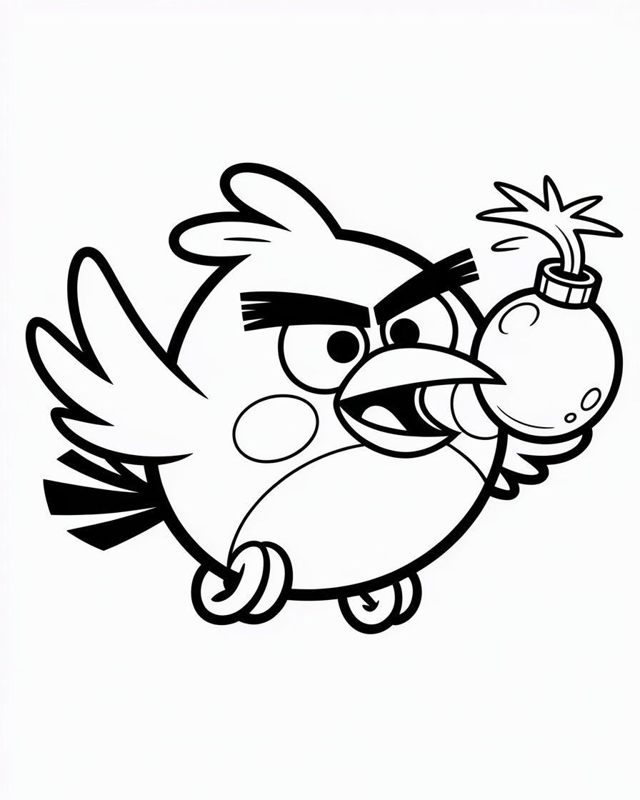 angry birds coloring pages