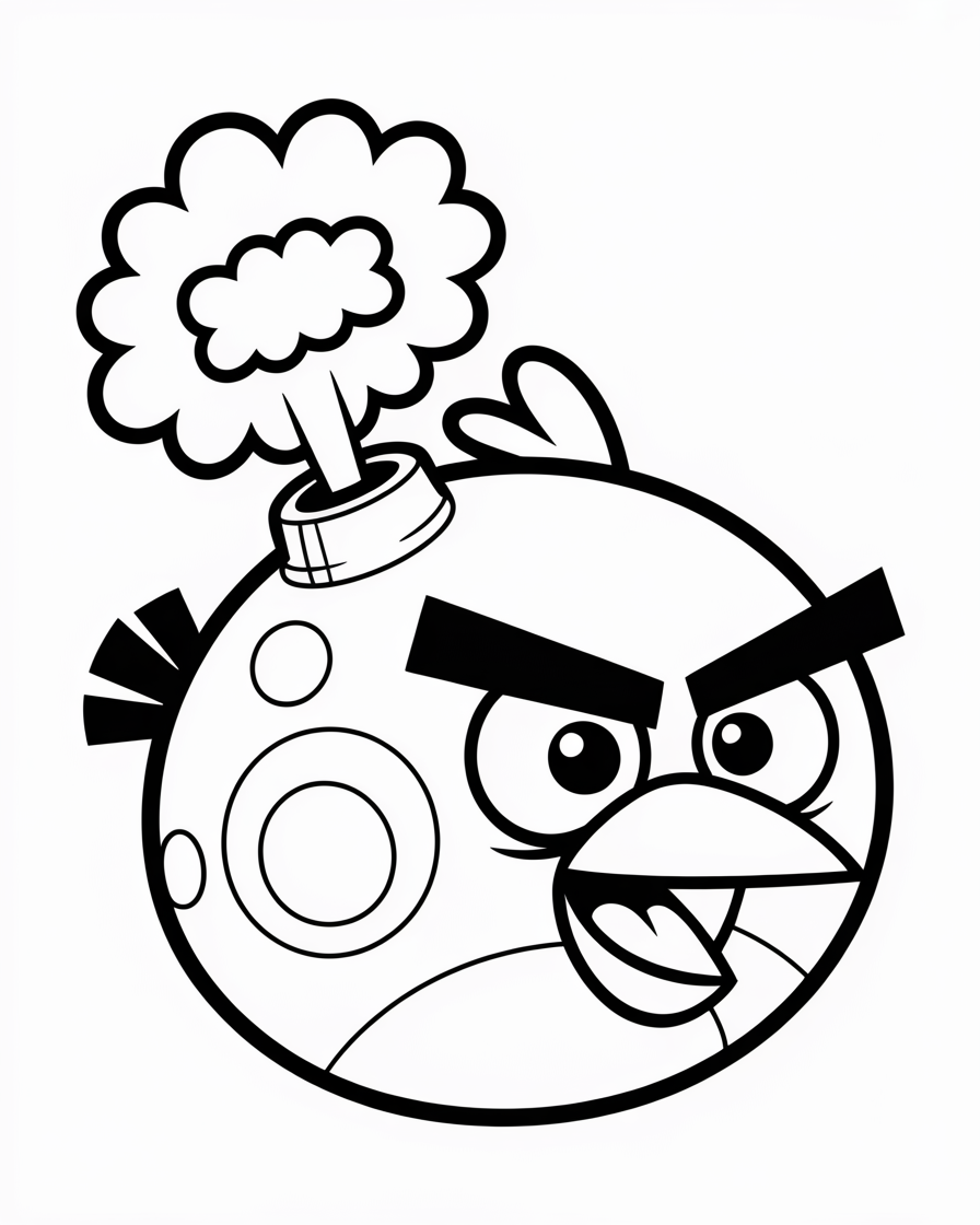angry birds coloring pages