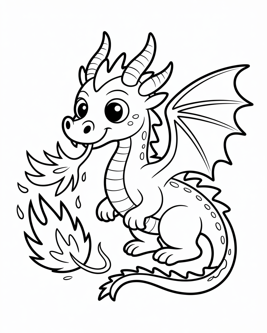 dragon coloring pages