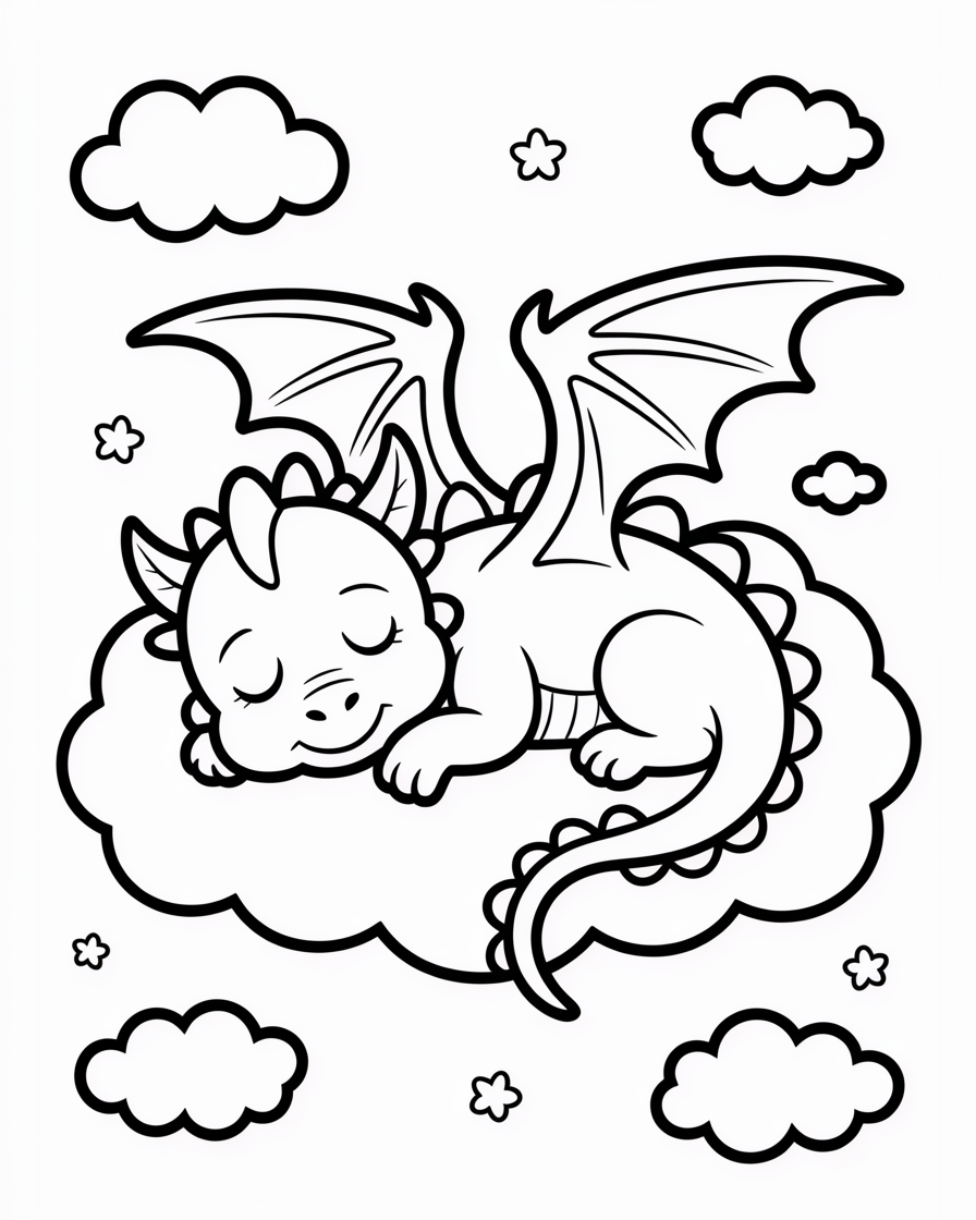 dragon coloring pages