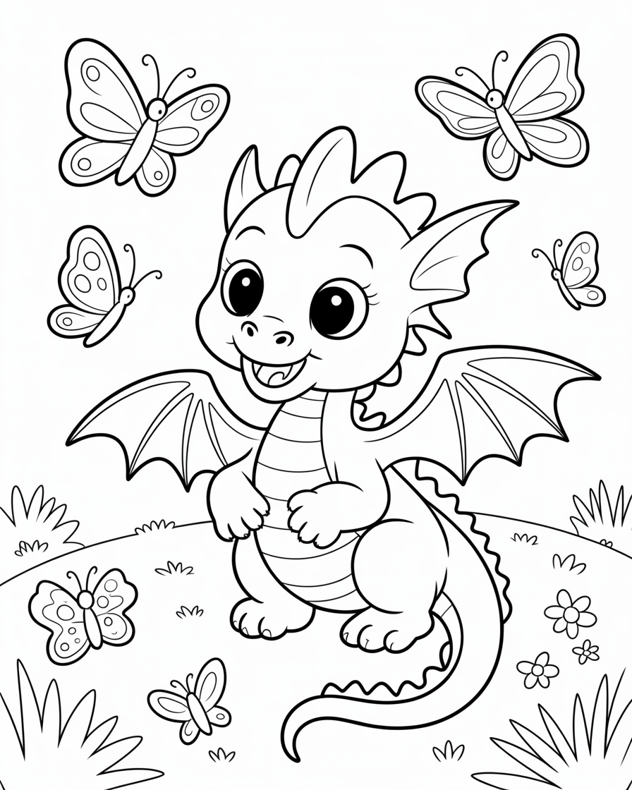 dragon coloring pages