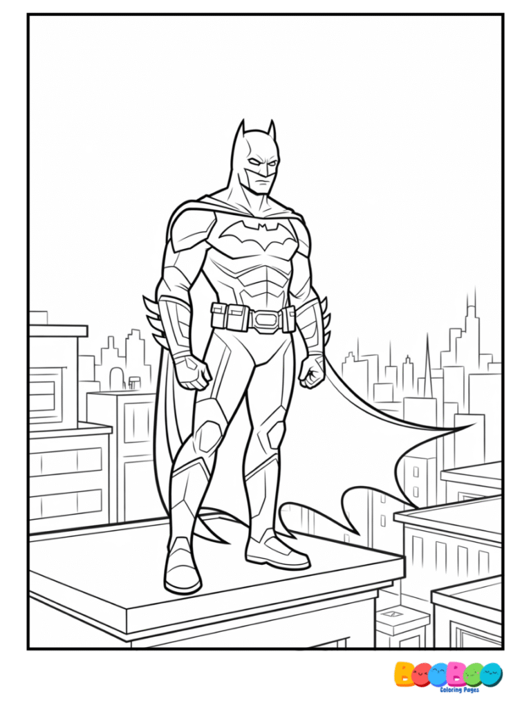 batman-coloring-page-standing-rooftop