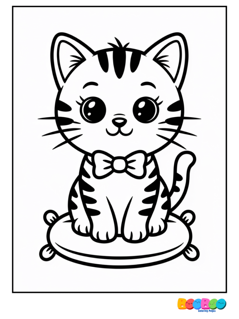 cat-coloring-pages-sitting-with-bow
