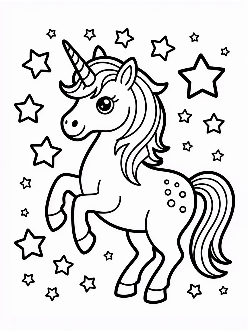 unicorn coloring pages