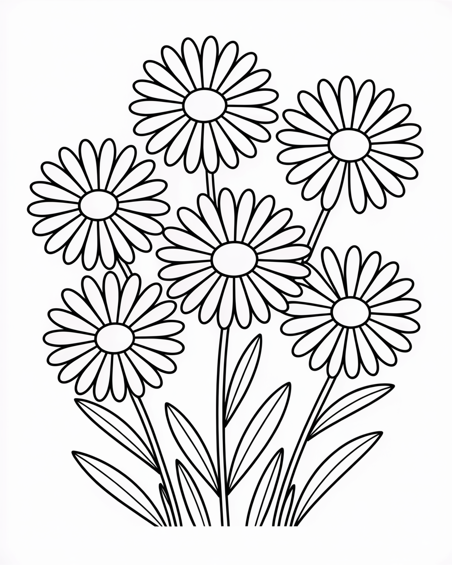 flowers coloring pages