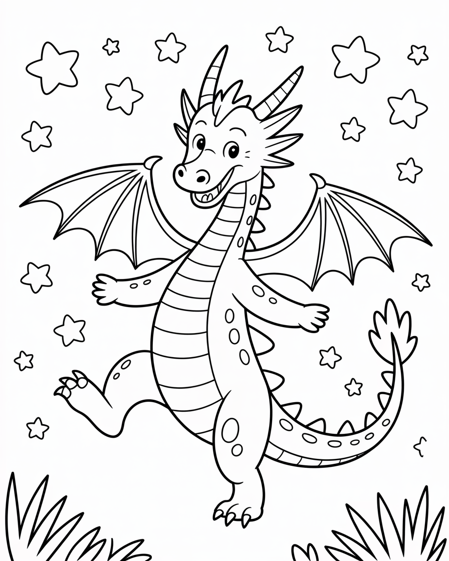 dragon coloring pages