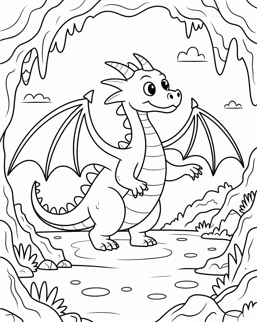 dragon coloring pages