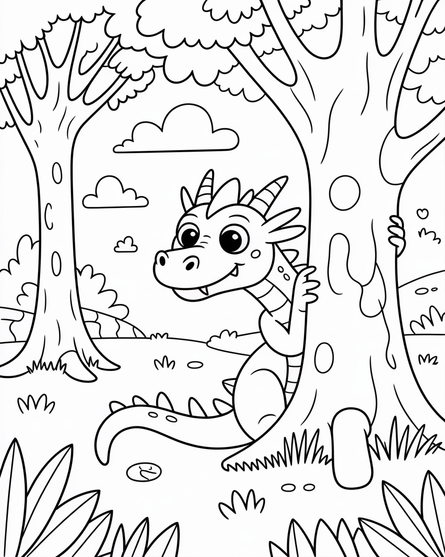 dragon coloring pages
