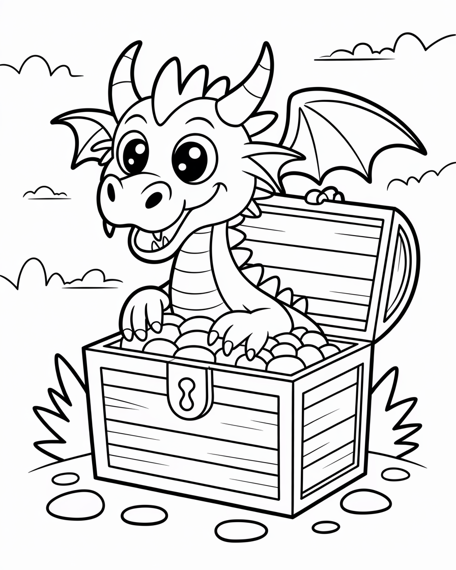 dragon coloring pages
