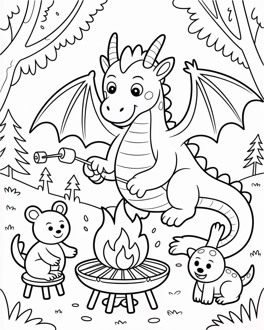 dragon coloring pages