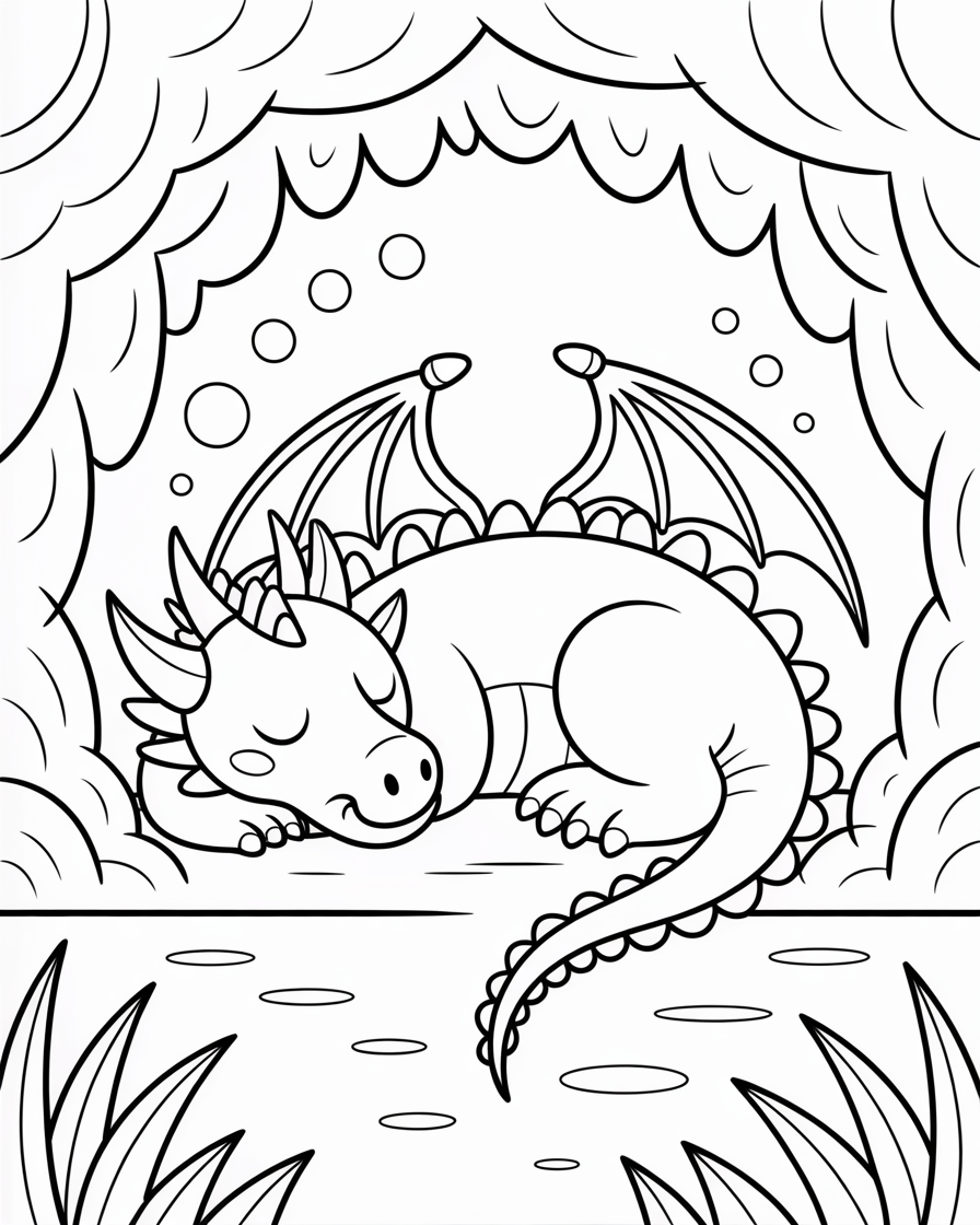 dragon coloring pages