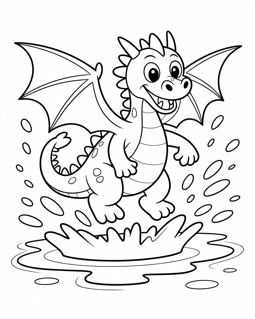 dragon coloring pages