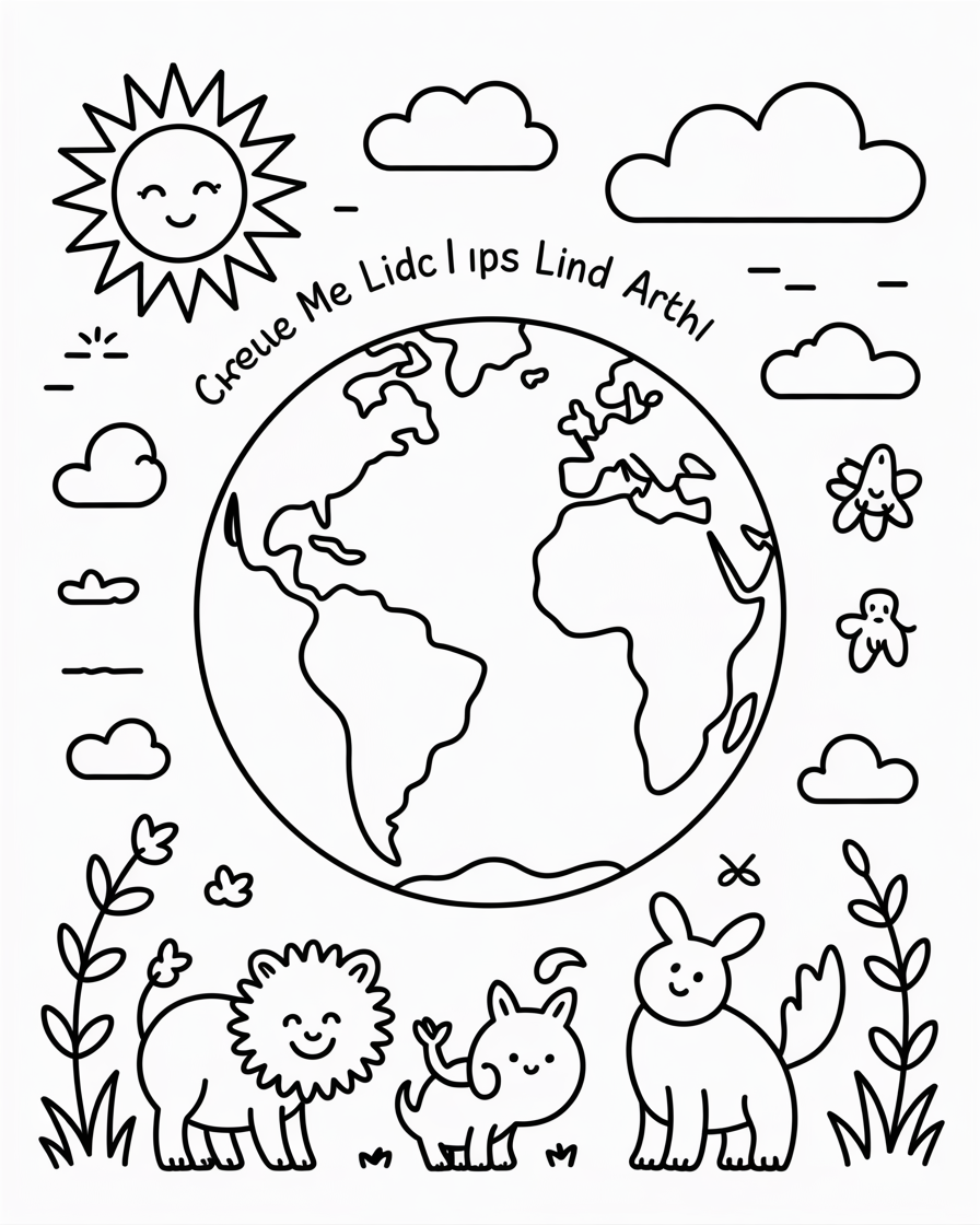earth day coloring pages