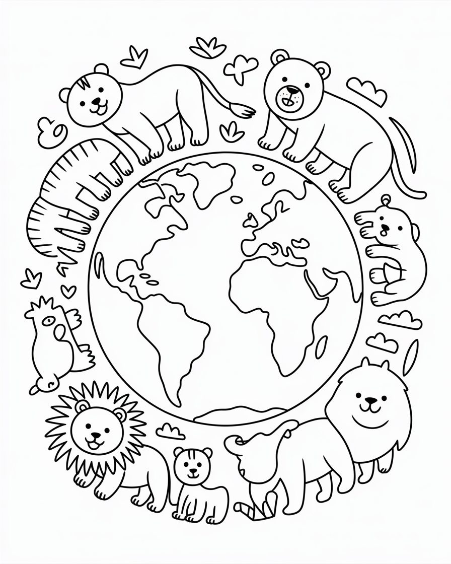 earth day coloring pages