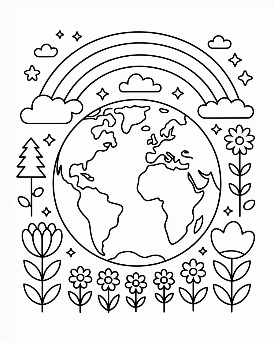 earth day coloring pages
