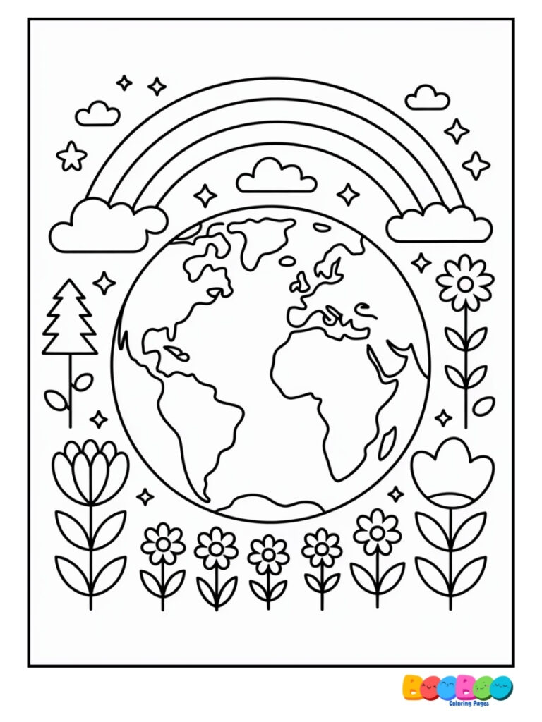 earth-day-rainbow-flowers-coloring-page