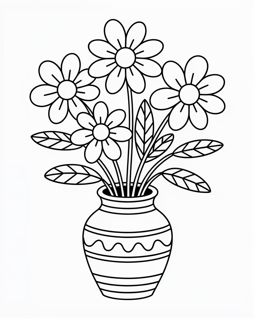 flowers coloring pages