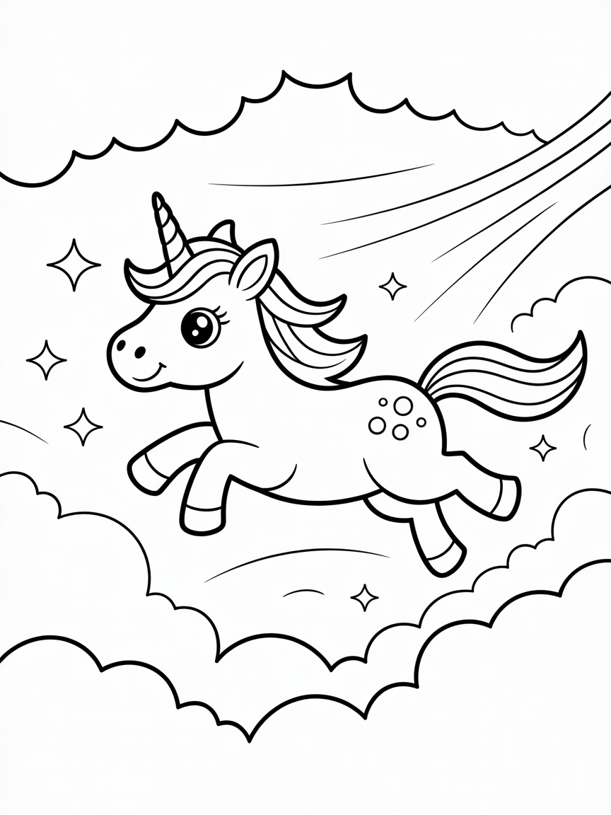 unicorn coloring pages