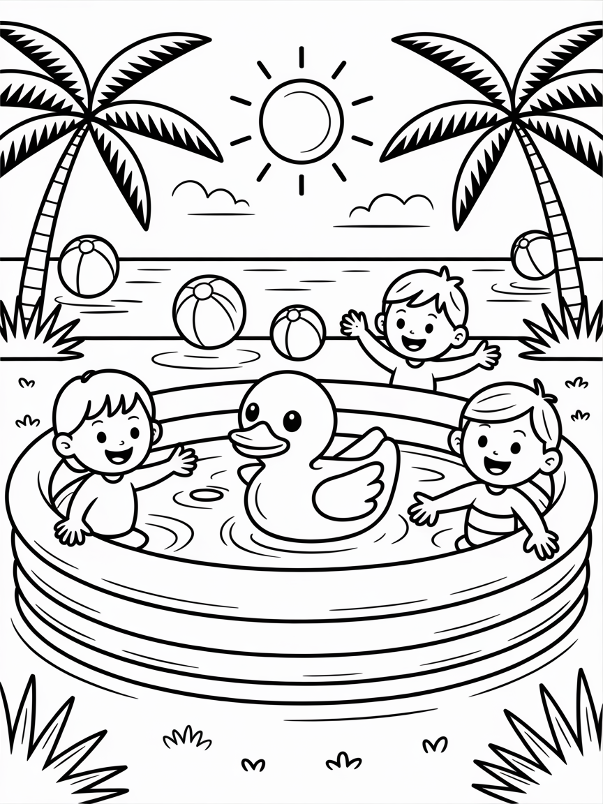 summer coloring pages