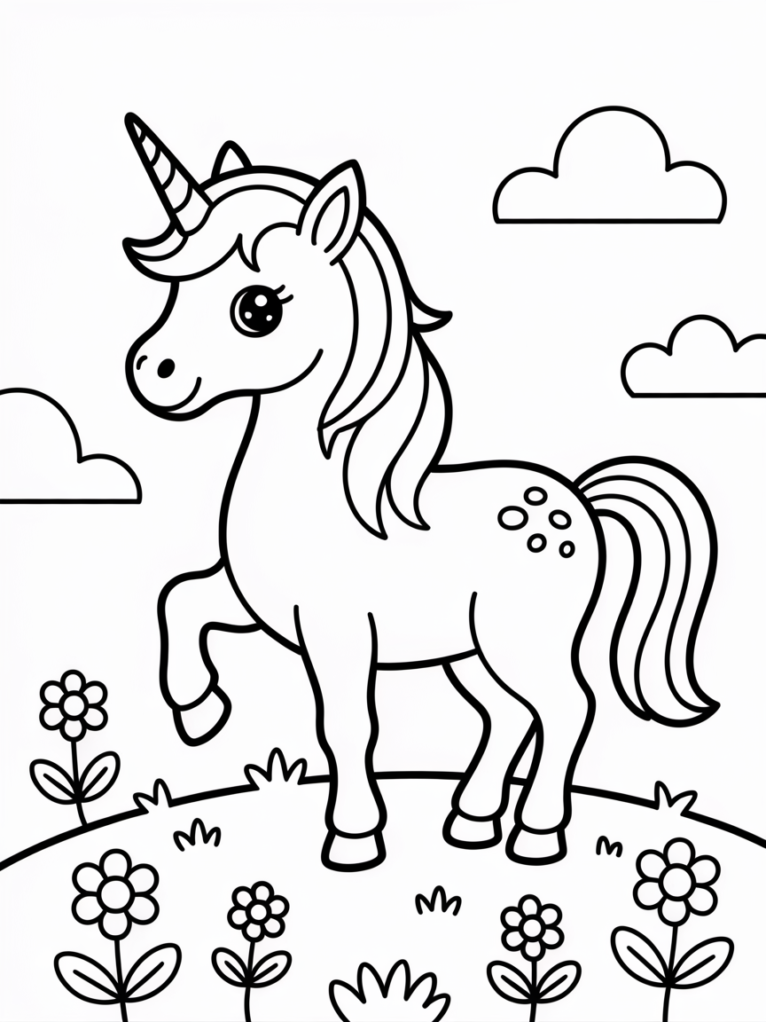 unicorn coloring pages