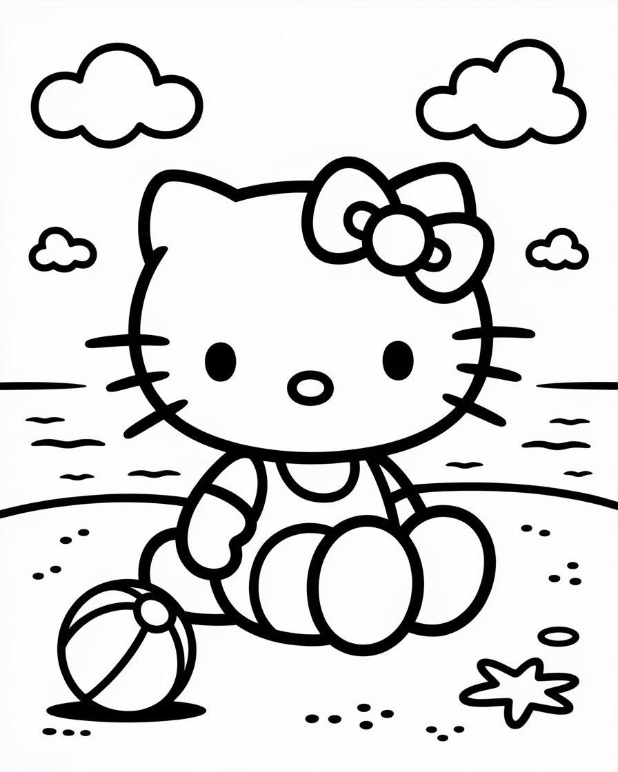 hello kitty coloring pages