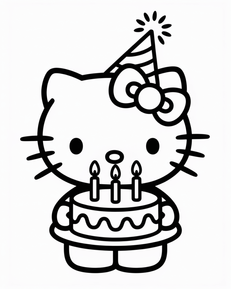 25 Free Printable Hello Kitty Coloring Pages