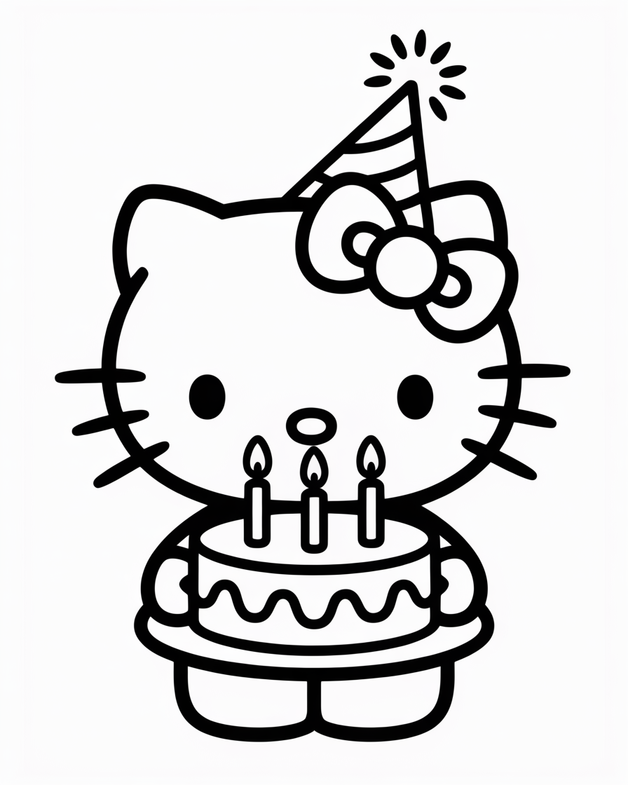 hello kitty coloring pages