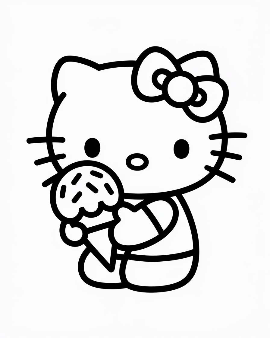 hello kitty coloring pages