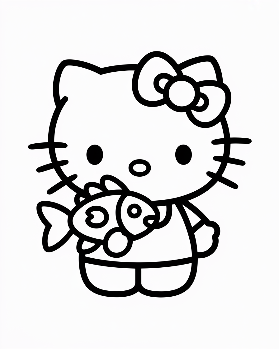 hello kitty coloring pages