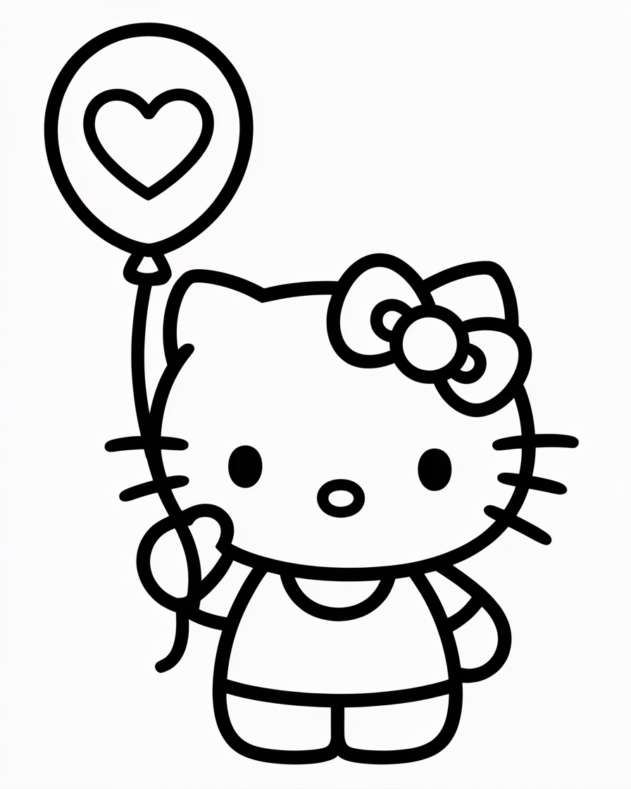 hello kitty coloring pages