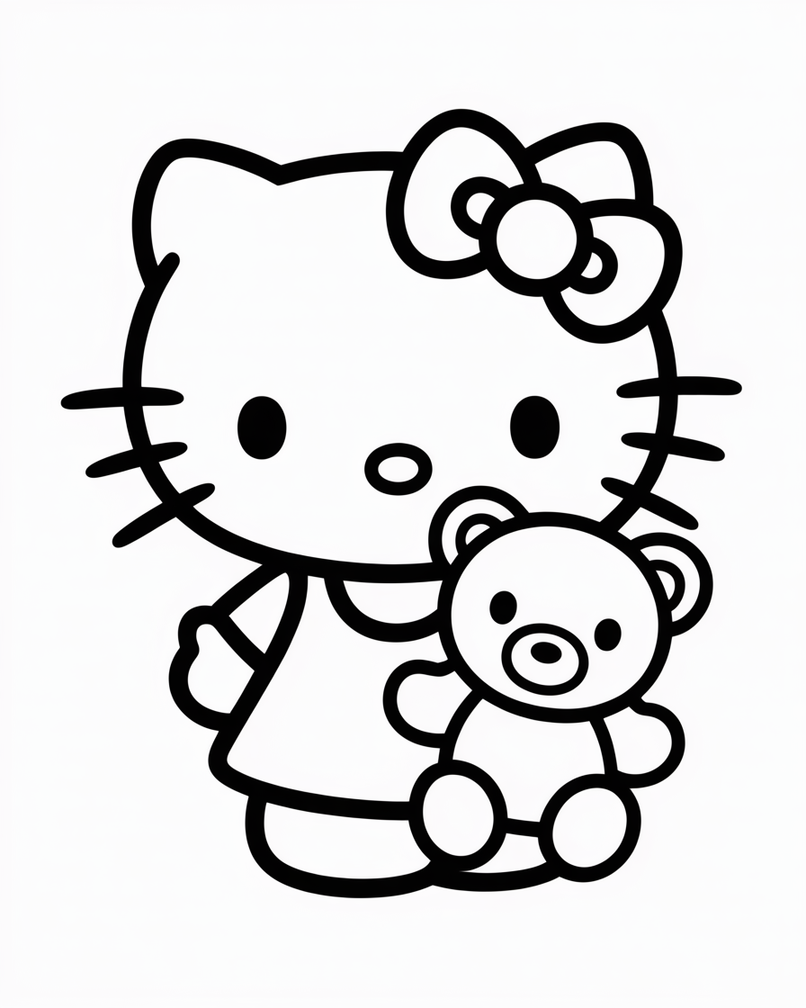 hello kitty coloring pages