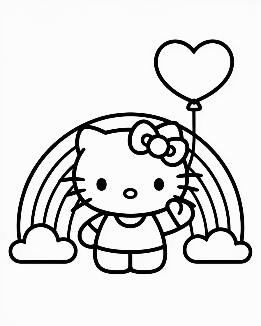 hello kitty coloring pages