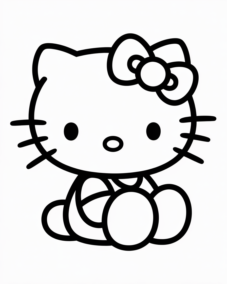 hello kitty coloring pages