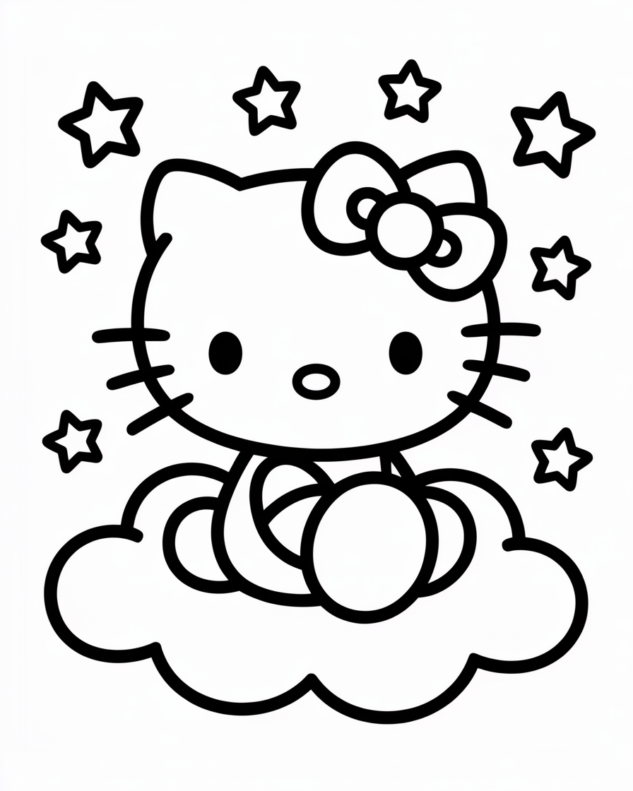 hello kitty coloring pages