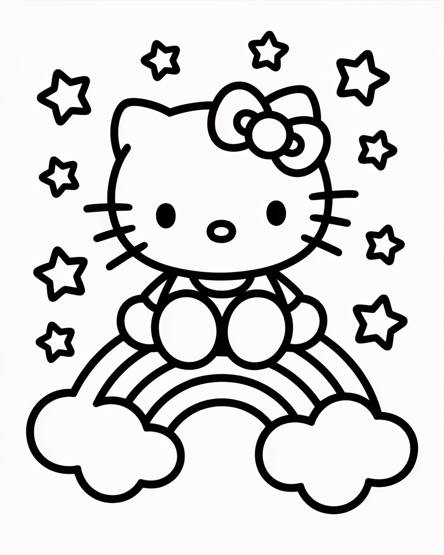 hello kitty coloring pages