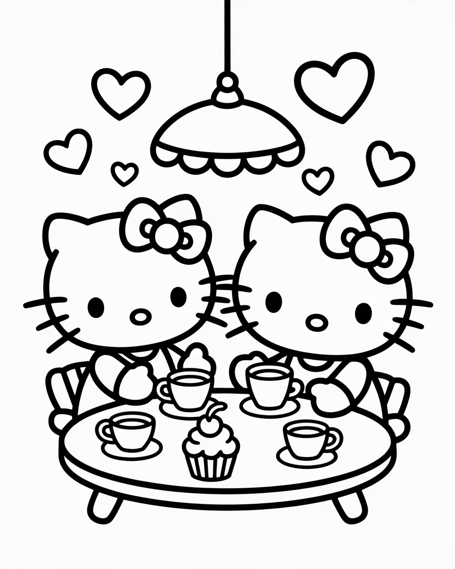 hello kitty coloring pages