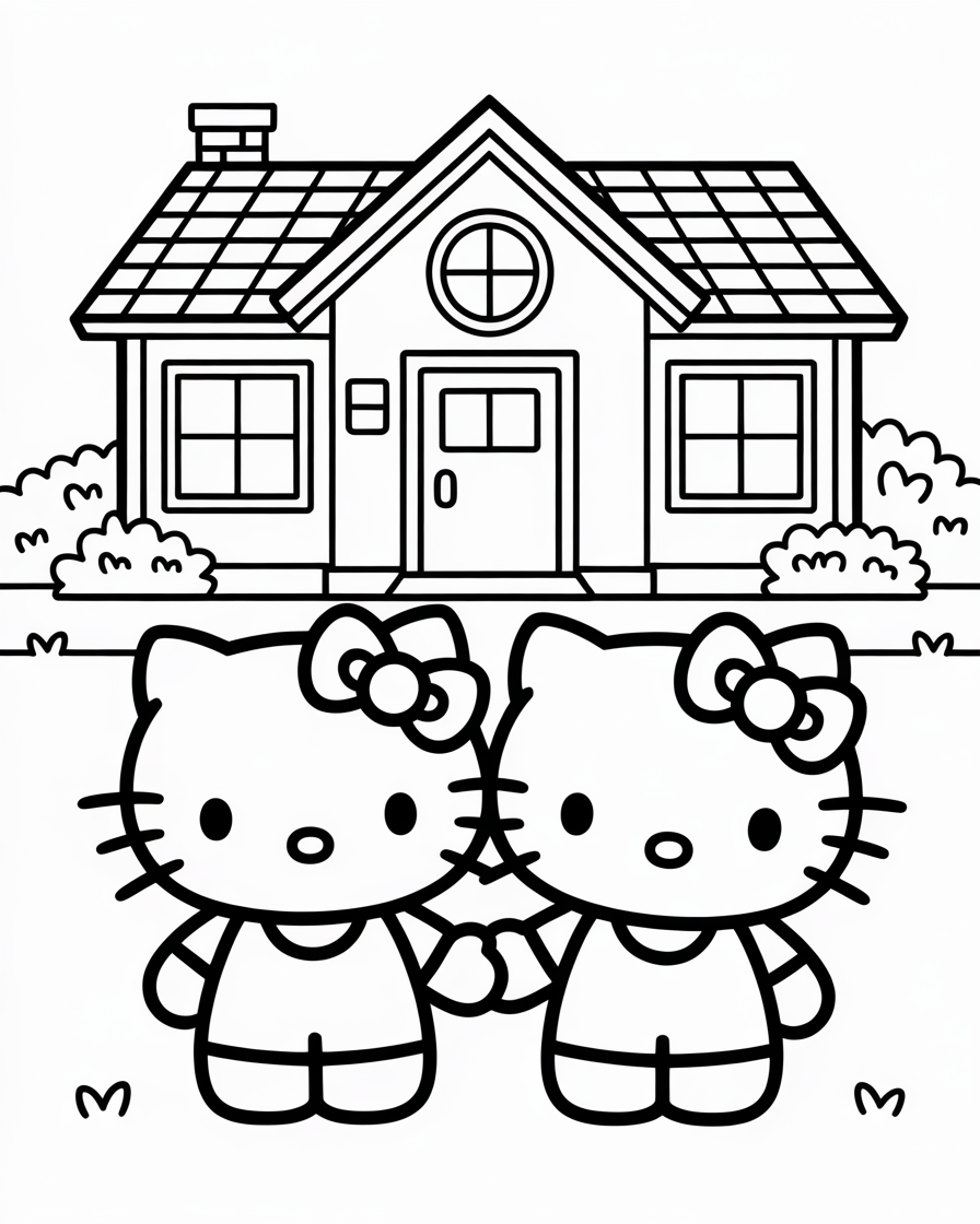 hello kitty coloring pages