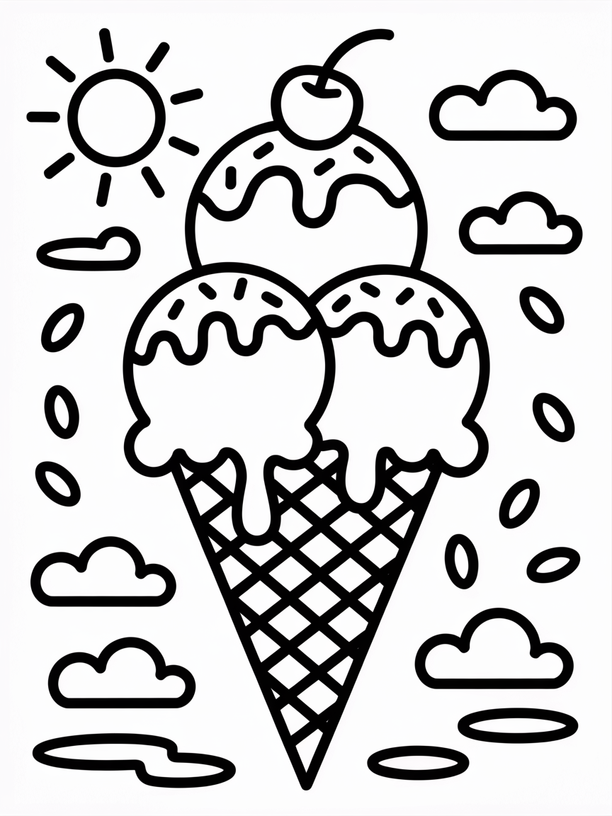 summer coloring pages