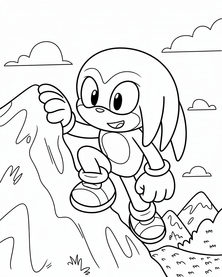 sonic coloring pages