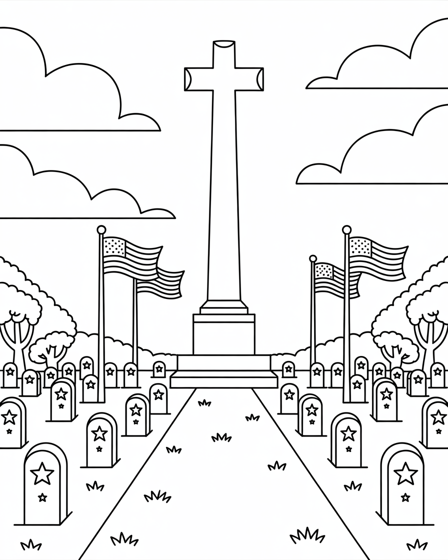 memorial day coloring pages