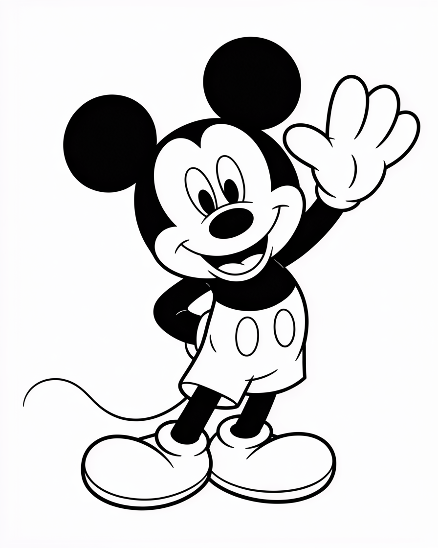 mickey mouse coloring pages