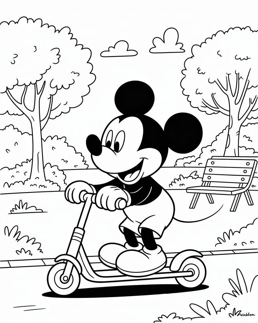 mickey mouse coloring pages