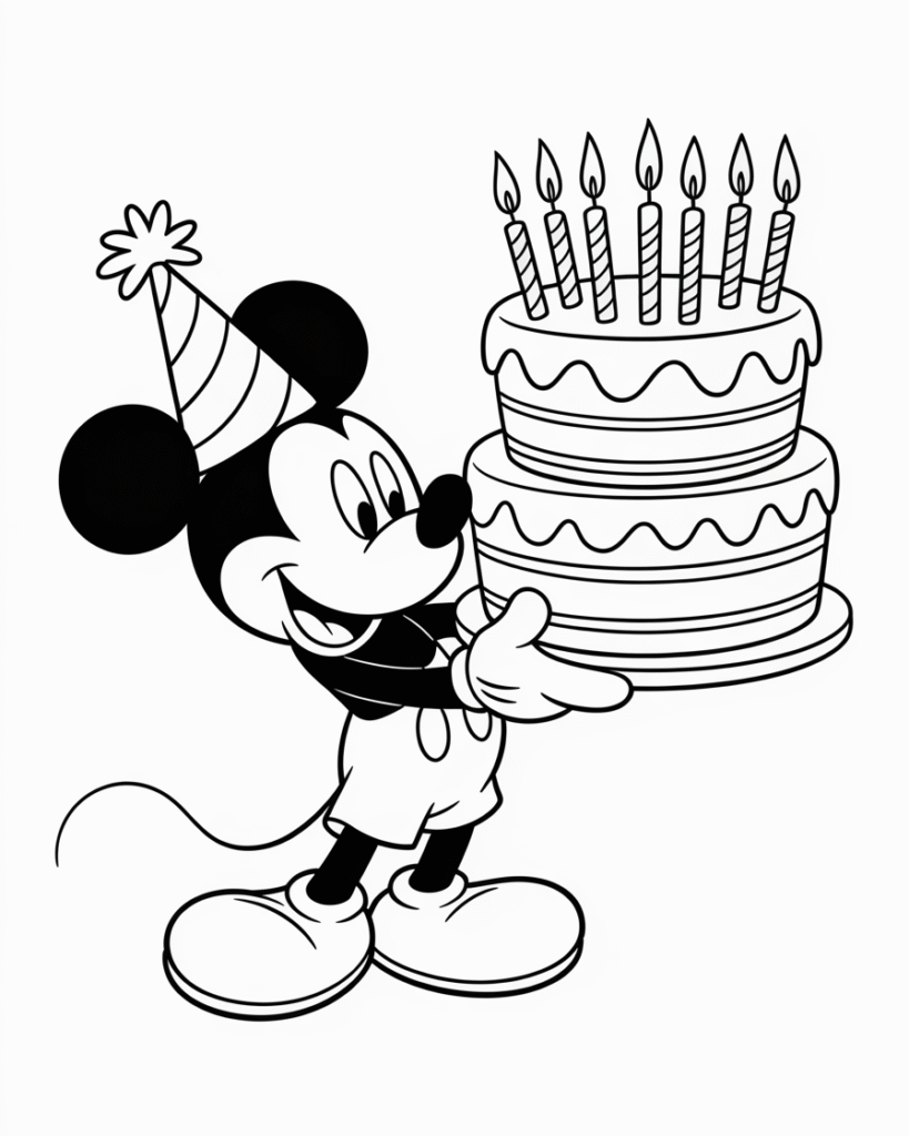 25 Free Printable Mickey Mouse Coloring Pages