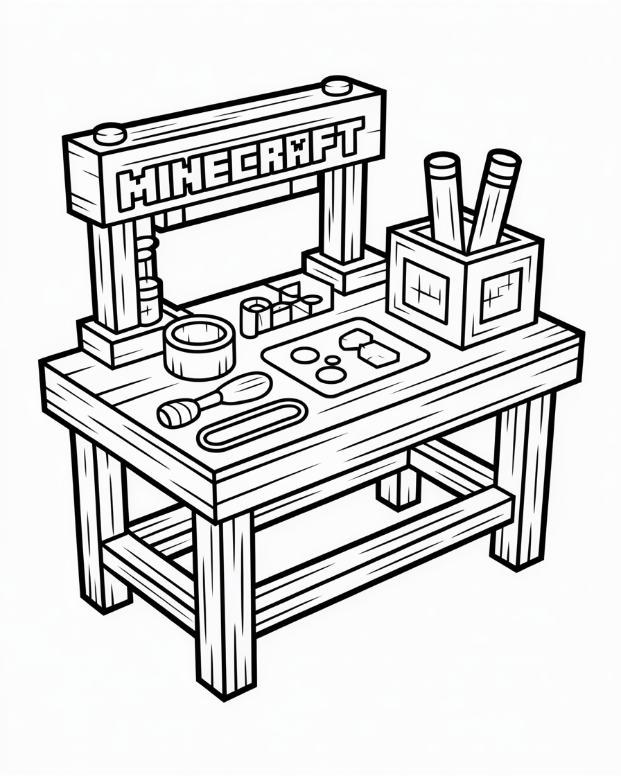 minecraft coloring pages