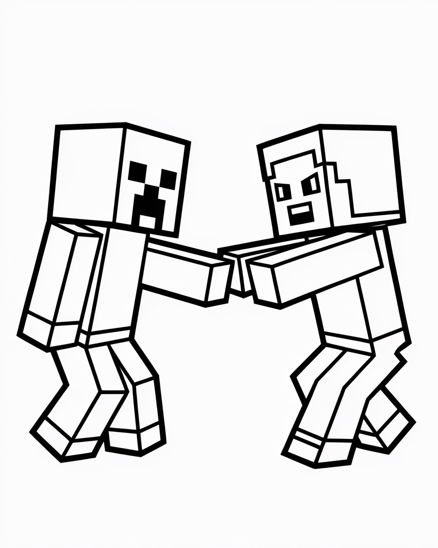 minecraft coloring pages