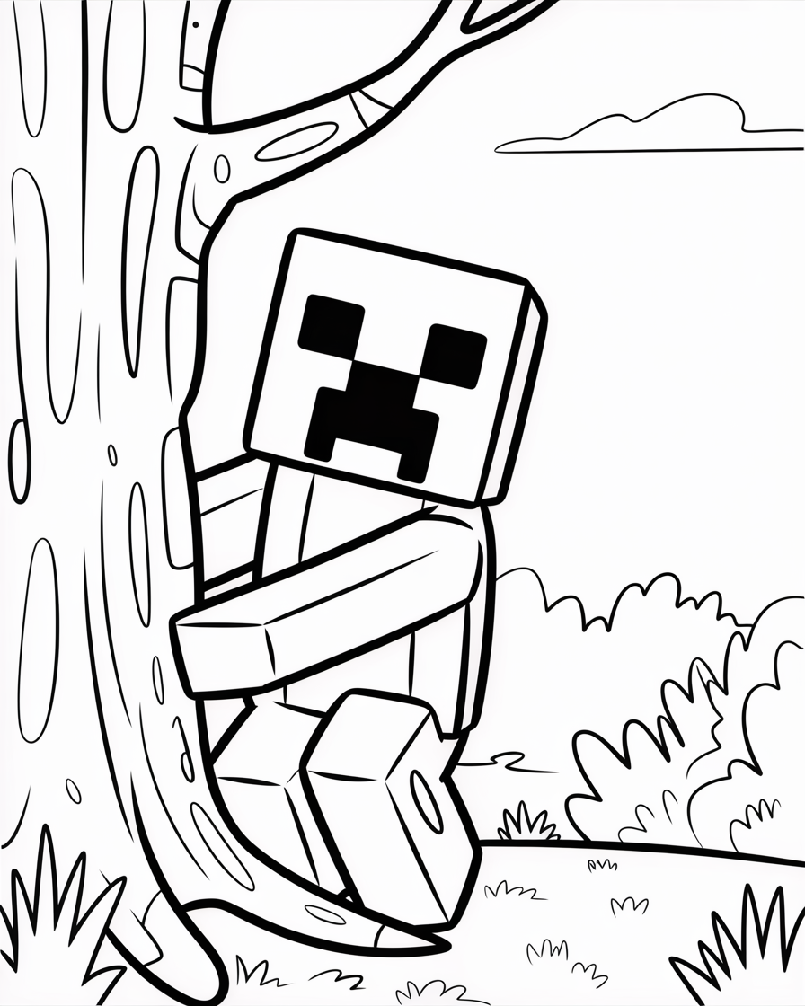 minecraft coloring pages
